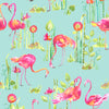 Voyage Maison Feathery Flamingo 1.4m Wide Width Wallpaper in Aqua