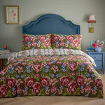 Floral Green Bedding - Feeoni Cottage Floral Duvet Cover Set Willow Green furn.