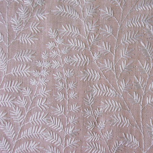 Voyage Maison Fernbank Embroidered Woven Fabric in Blossom