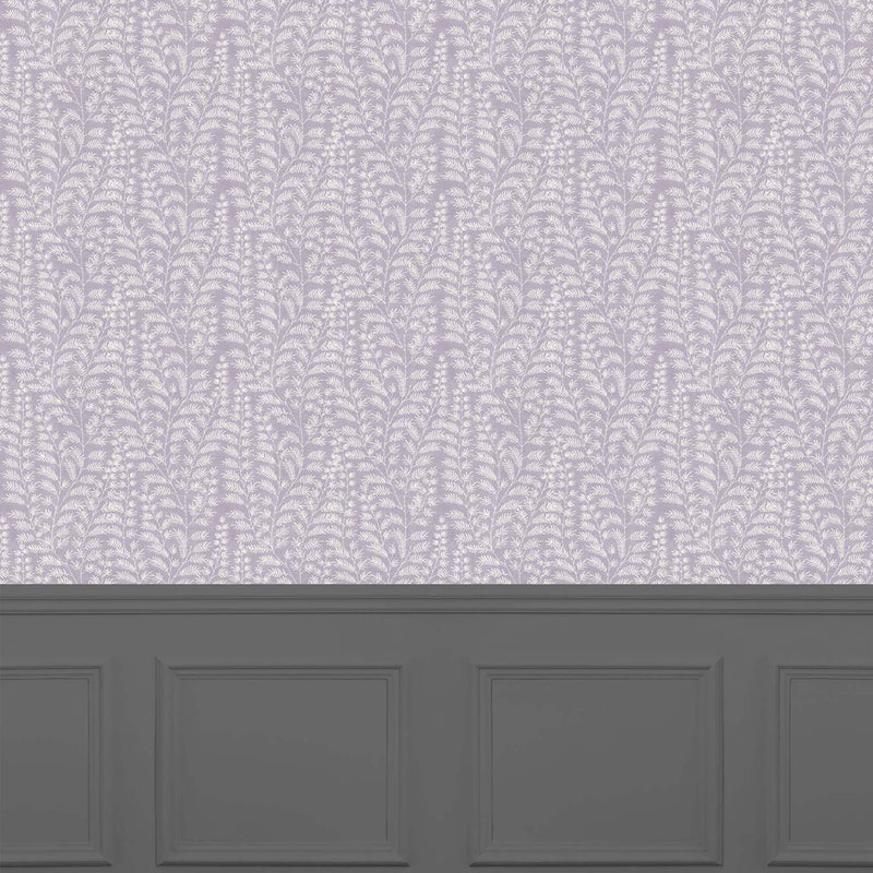 Voyage Maison Fernbank 1.4m Wide Width Wallpaper in Plum