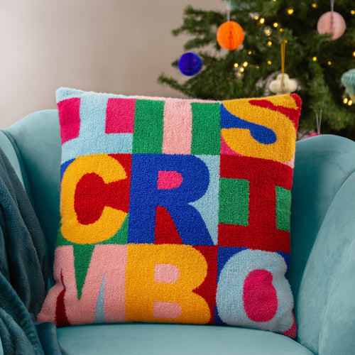 Heya Home Festive-val Crimbo Cushion Cover in Multicolour