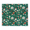  Green Throws  - Festive Treats Printed Fleece Throw Emerald Duvet Day