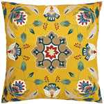 furn. Folk Flora Outdoor Cushion Cover in Ochre