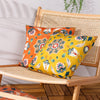 furn. Folk Flora Outdoor Cushion Cover in Ochre