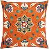 furn. Folk Flora Outdoor Cushion Cover in Orange