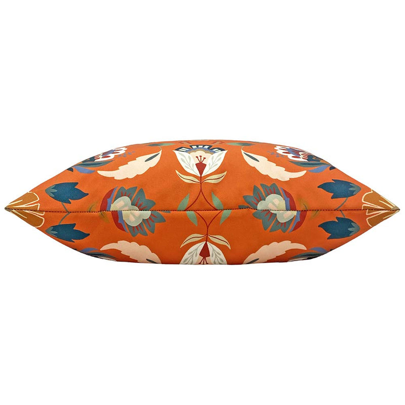 furn. Folk Flora Outdoor Cushion Cover in Orange