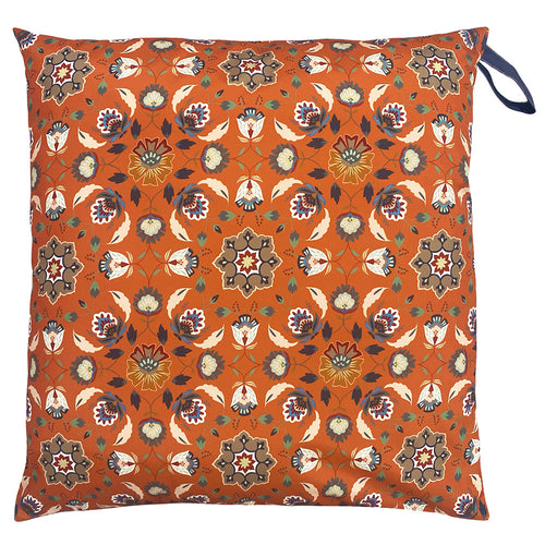 furn. Folk Flora Large 70cm Outdoor Floor Cushion Cover in Orange