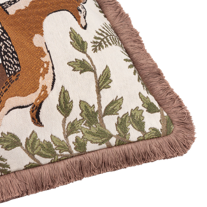  Cushions - Fable Fox and Deer  Cushion Cover Willow Green Wylder