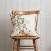 Animal Orange Cushions - Fieldfare Printed Cushion Cover Rust Darren Woodhead