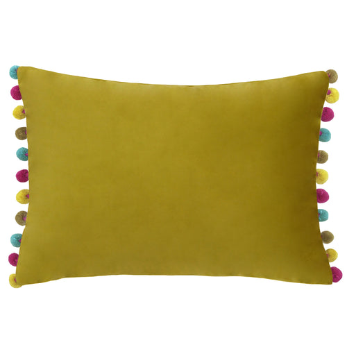 Paoletti Fiesta Velvet Cushion Cover in Bamboo/Multicolour