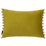 Paoletti Fiesta Velvet Cushion Cover in Bamboo/Natural