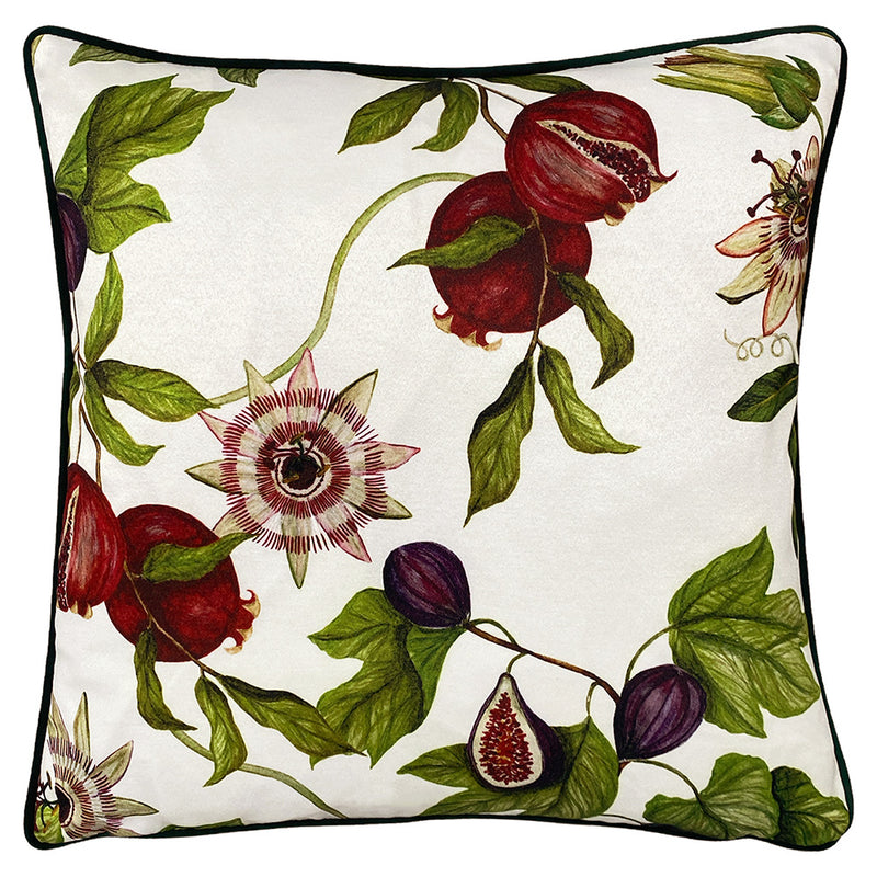 Paoletti Figaro Floral Cushion Cover in White