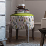 Additions Finn Round Footstool in Arwen Meadow