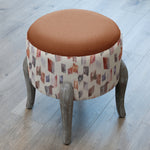 Additions Finn Round Footstool in Arwen Rosewater