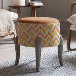 Additions Finn Round Footstool in Savannah Amber