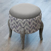 Additions Finn Round Footstool in Savannah Violet