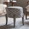 Additions Finn Round Footstool in Savannah Violet