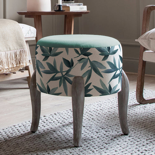 Additions Finn Round Footstool in Silverwood River