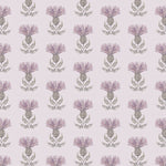 Voyage Maison Firth Printed Cotton Fabric in Mauve Cream