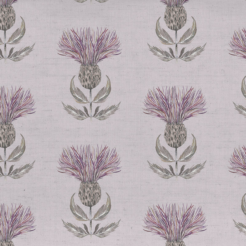 Voyage Maison Firth Printed Cotton Fabric in Mauve Cream