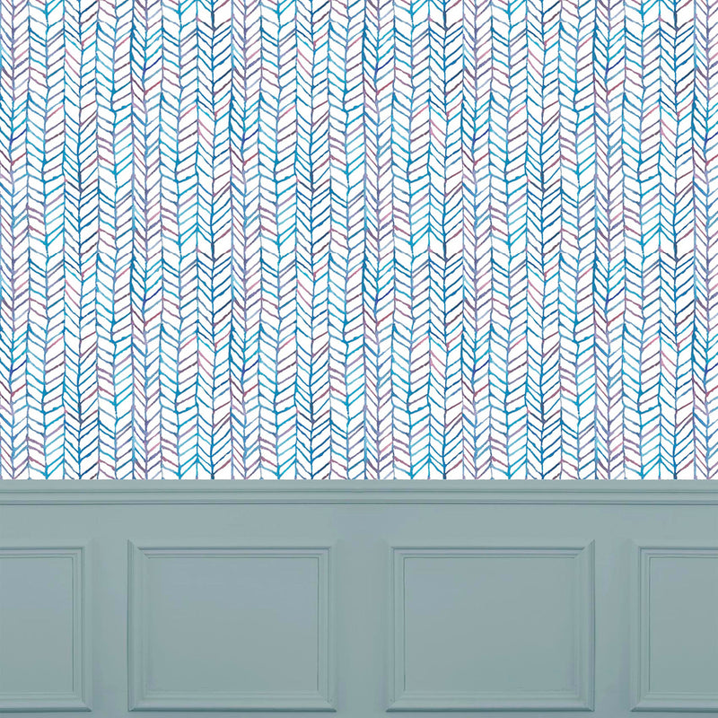 Voyage Maison Fishing Net 1.4m Wide Width Wallpaper in Abalone