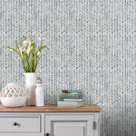 Voyage Maison Fishing Net 1.4m Wide Width Wallpaper in Slate