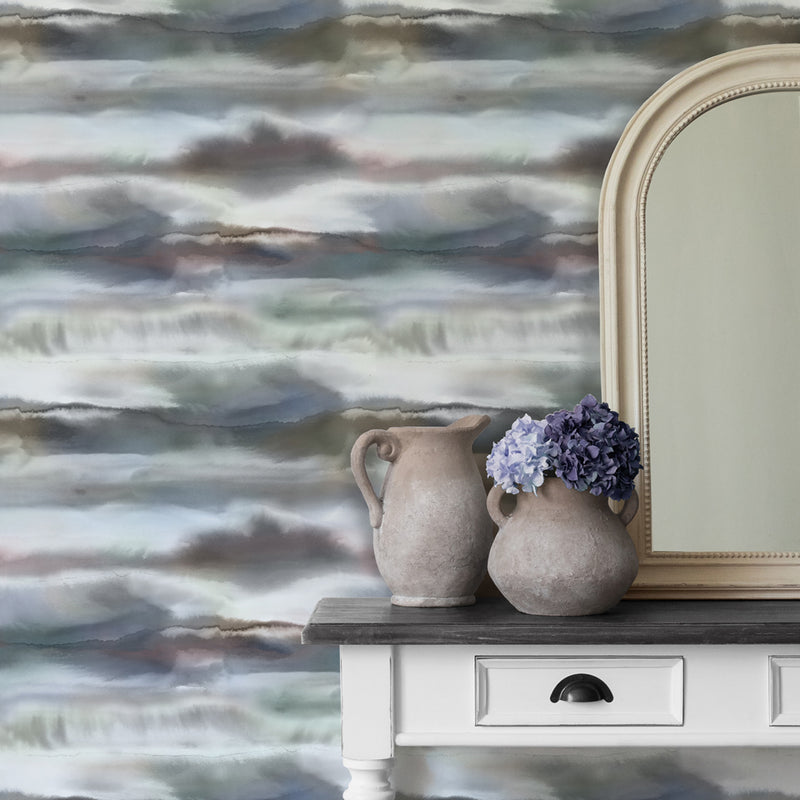 Voyage Maison Fjord 1.4m Wide Width Wallpaper in Slate