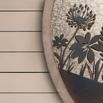 Floral Grey Accessories - Fleur Et Faune Circle Antique Mirror Greywash Voyage Maison
