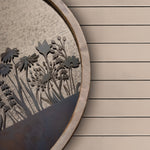 Floral Grey Accessories - Fleur Et Faune Circle Antique Mirror Greywash Voyage Maison