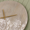 Floral Brown Accessories - Fleur Et Faune Wooden Clock Greywash Voyage Maison