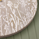 Floral Brown Accessories - Fleur Et Faune Wooden Clock Greywash Voyage Maison
