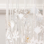 Floral Gold Accessories - Fleur Et Faune Metal Floral Lantern White Voyage Maison