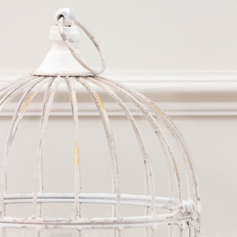Floral Gold Accessories - Fleur Et Faune Metal Floral Lantern White Voyage Maison