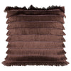 furn. Flicker Fringed Cushion Cover in Rose