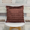 furn. Flicker Fringed Cushion Cover in Rose