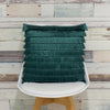 furn. Flicker Fringed Cushion Cover in Teal