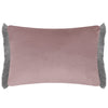 Damask Pink Cushions - Floella Printed Ruche Fringe Feather Filled Cushion Primrose Voyage Maison