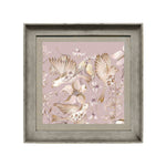 Floral Purple Wall Art - Floella  Framed Print Stone/Viola Voyage Maison