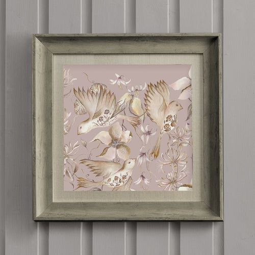 Floral Purple Wall Art - Floella  Framed Print Stone/Viola Voyage Maison