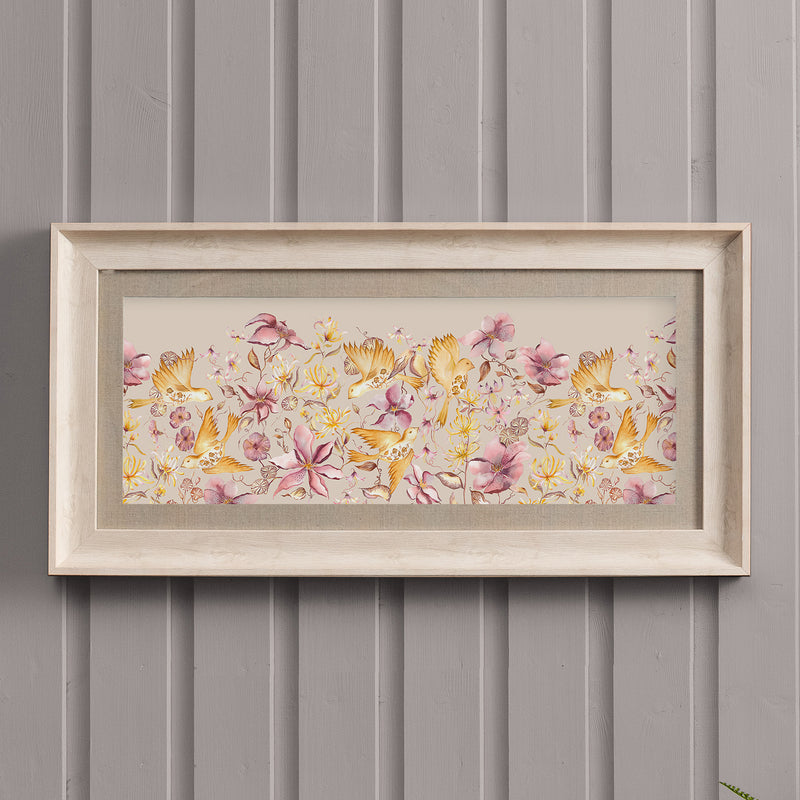 Floral Pink Wall Art - Floella  Framed Print Birch/Primrose Voyage Maison