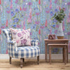 Voyage Maison Florabunda 1.4m Wide Width Wallpaper in Bluebell