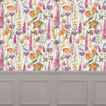 Voyage Maison Florabunda 1.4m Wide Width Wallpaper in Russett/Linen