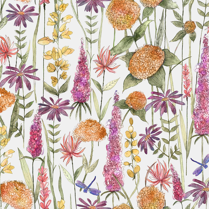 Florabunda Wallpaper Sample Russett/Linen