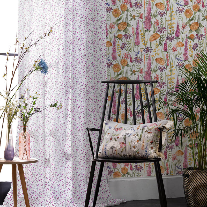 Voyage Maison Florabunda 1.4m Wide Width Wallpaper in Russett/Linen