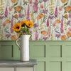 Voyage Maison Florabunda 1.4m Wide Width Wallpaper in Russett/Linen