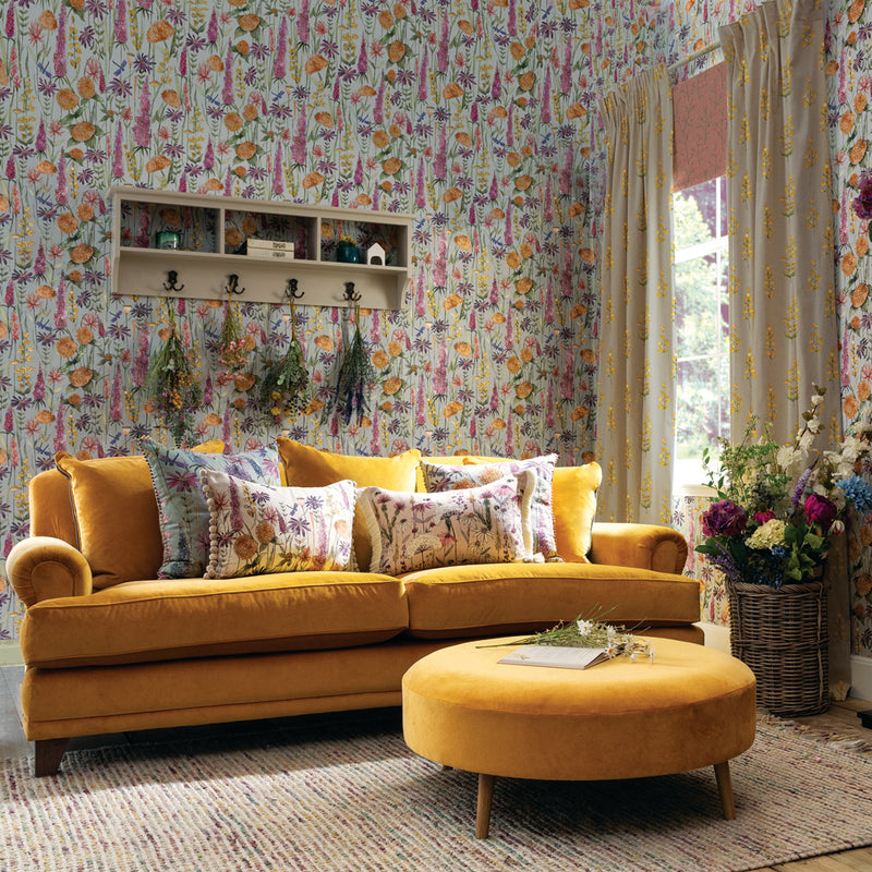 Voyage Maison Florabunda 1.4m Wide Width Wallpaper in Russett