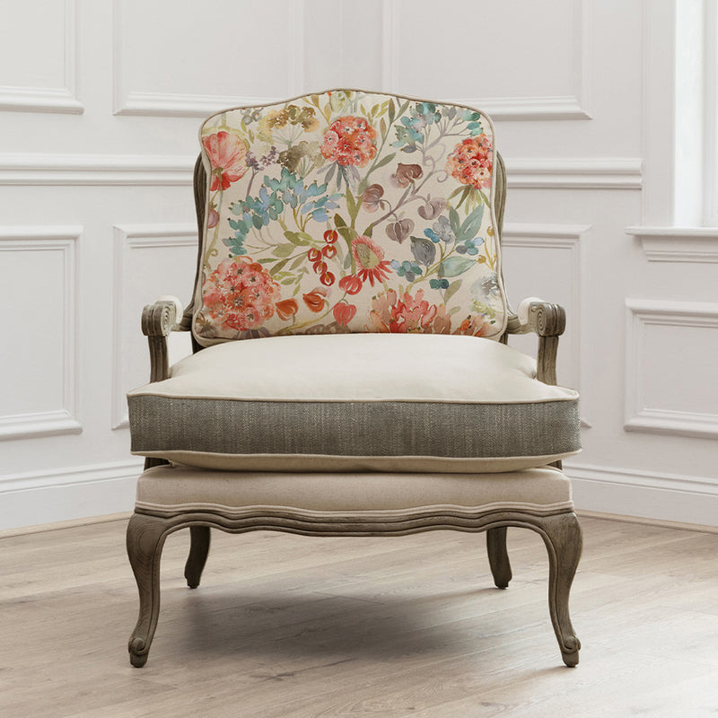 Floral Orange Furniture - Patrice Florence Stone Chair Cinnamon Voyage Maison
