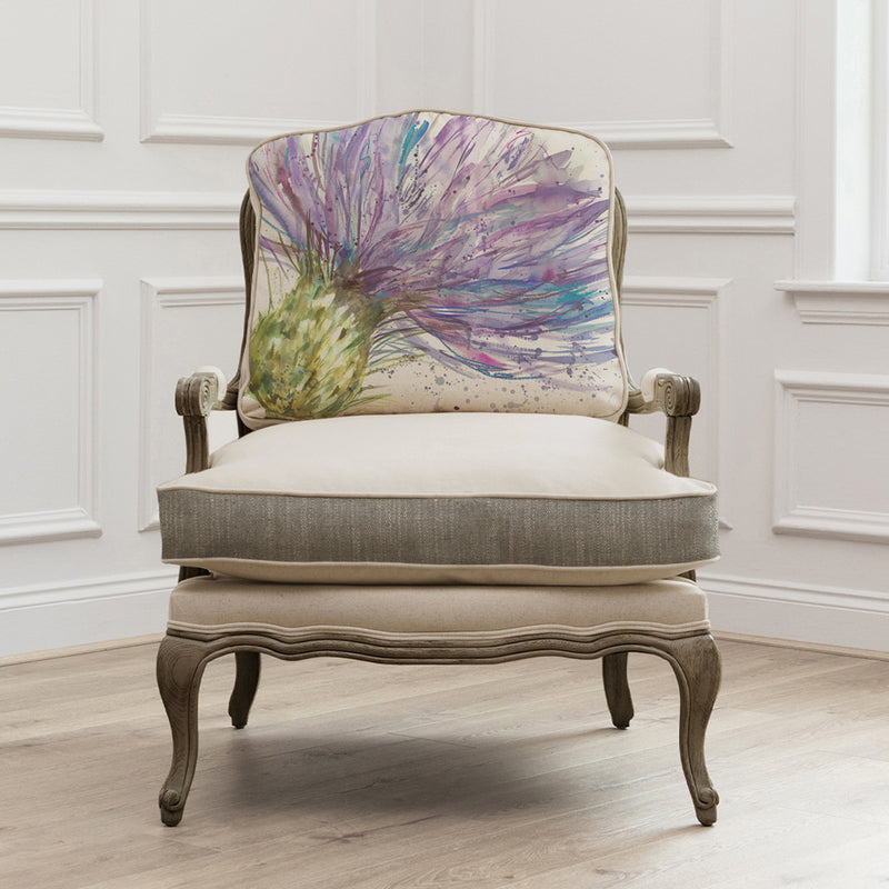 Floral Purple Furniture - Expressive Thistle Florence Stone Chair  Voyage Maison