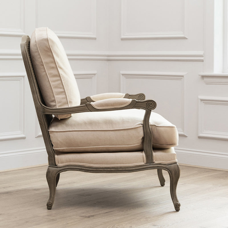 Plain Grey Furniture - Florence  Chair Stone Voyage Maison