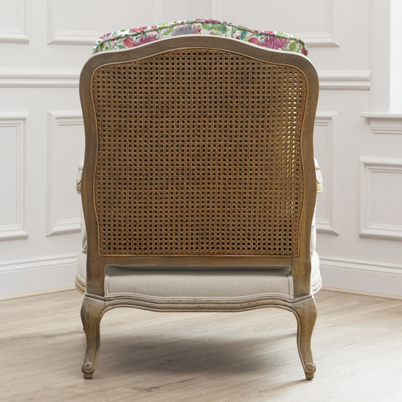 Floral Pink Furniture - Fairytale Bristles Printed Florence Chair Oak/Dawn Voyage Maison